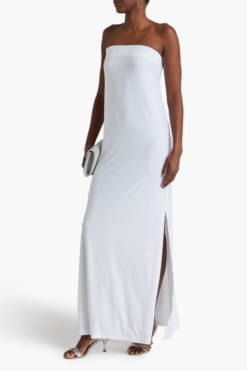 NORMA KAMALI Strapless stretch-jersey gown