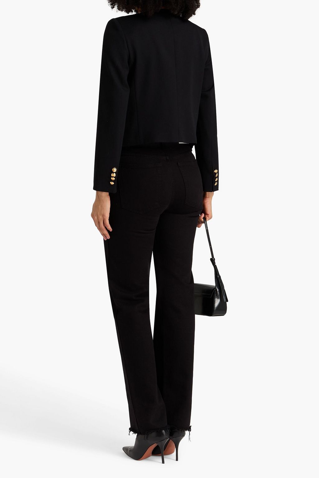 NILI LOTAN جاكيت باتي من الصوف والتويل بتصميم مزركش