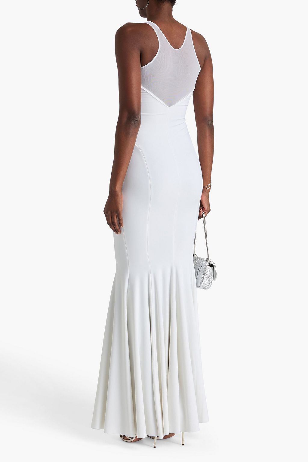NORMA KAMALI Fluted stretch-jersey gown