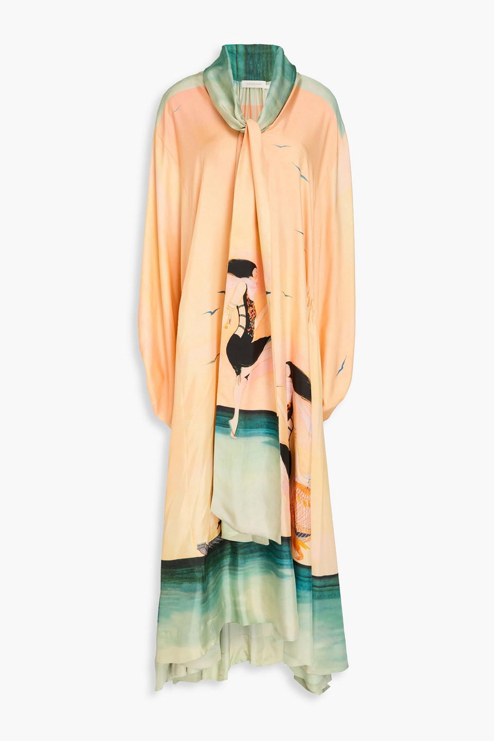 Zimmermann Bedruckter Kaftan Aus Seiden-twill