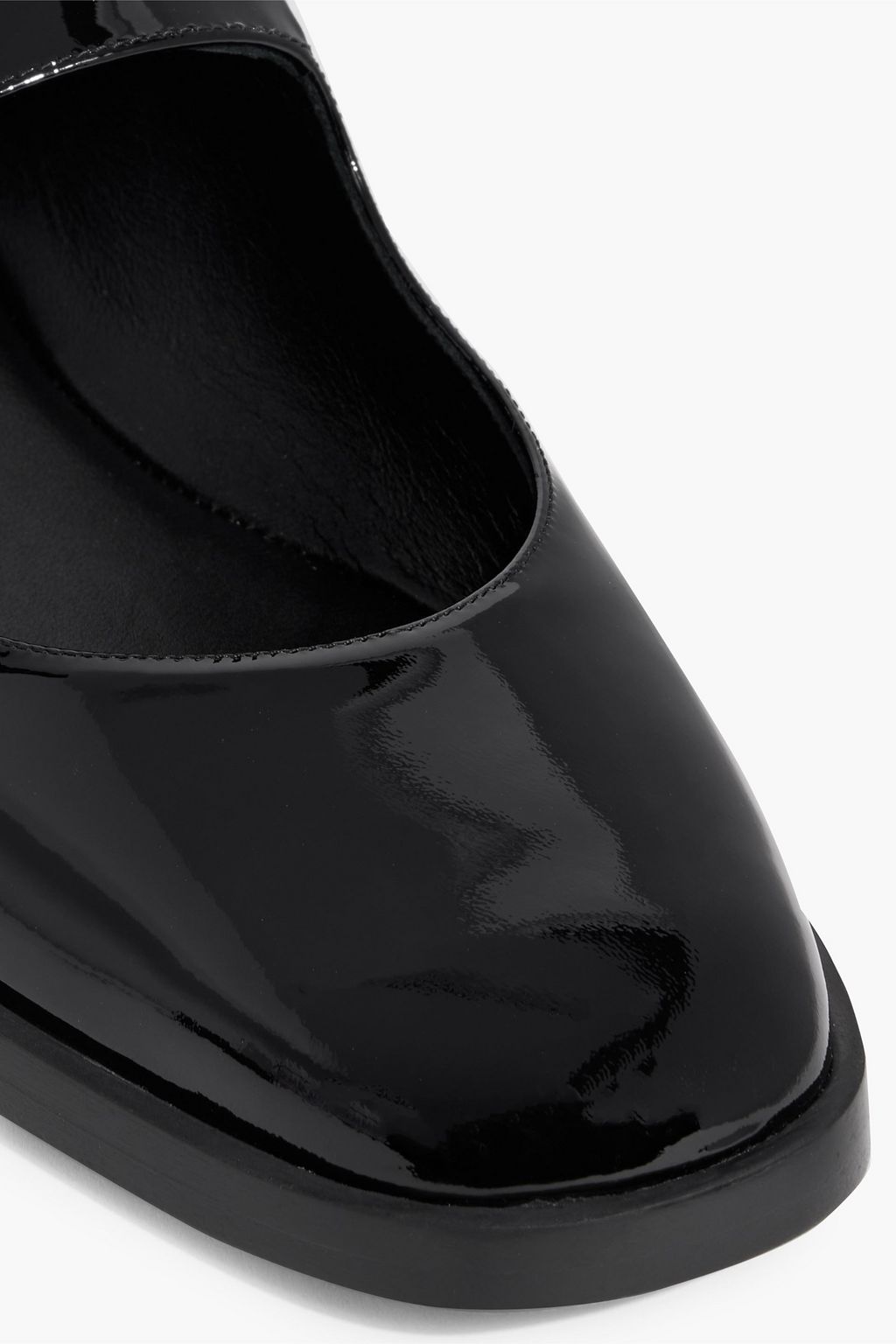 STUART WEITZMAN Loralei patent-leather Mary Jane flats