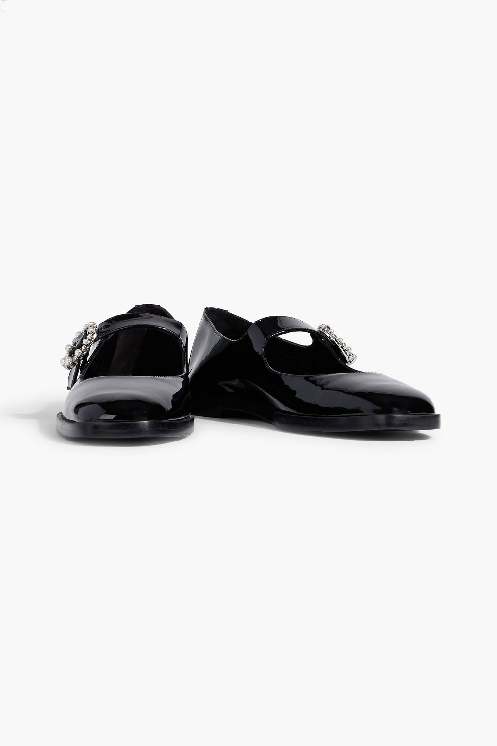 STUART WEITZMAN Loralei patent-leather Mary Jane flats