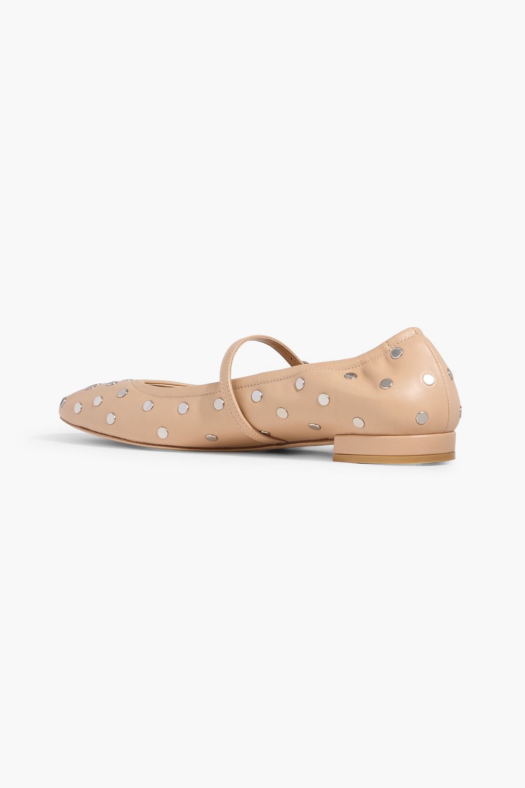 STUART WEITZMAN Claris studded leather Mary Jane flats
