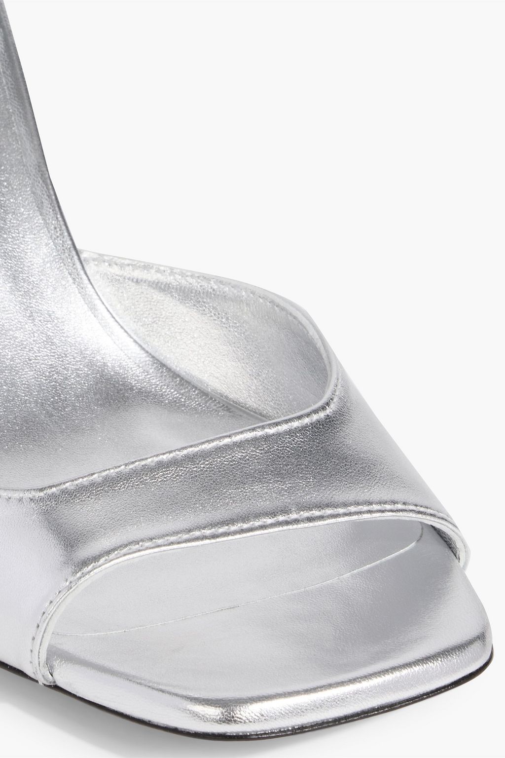 STUART WEITZMAN 75 Metallic leather sandals