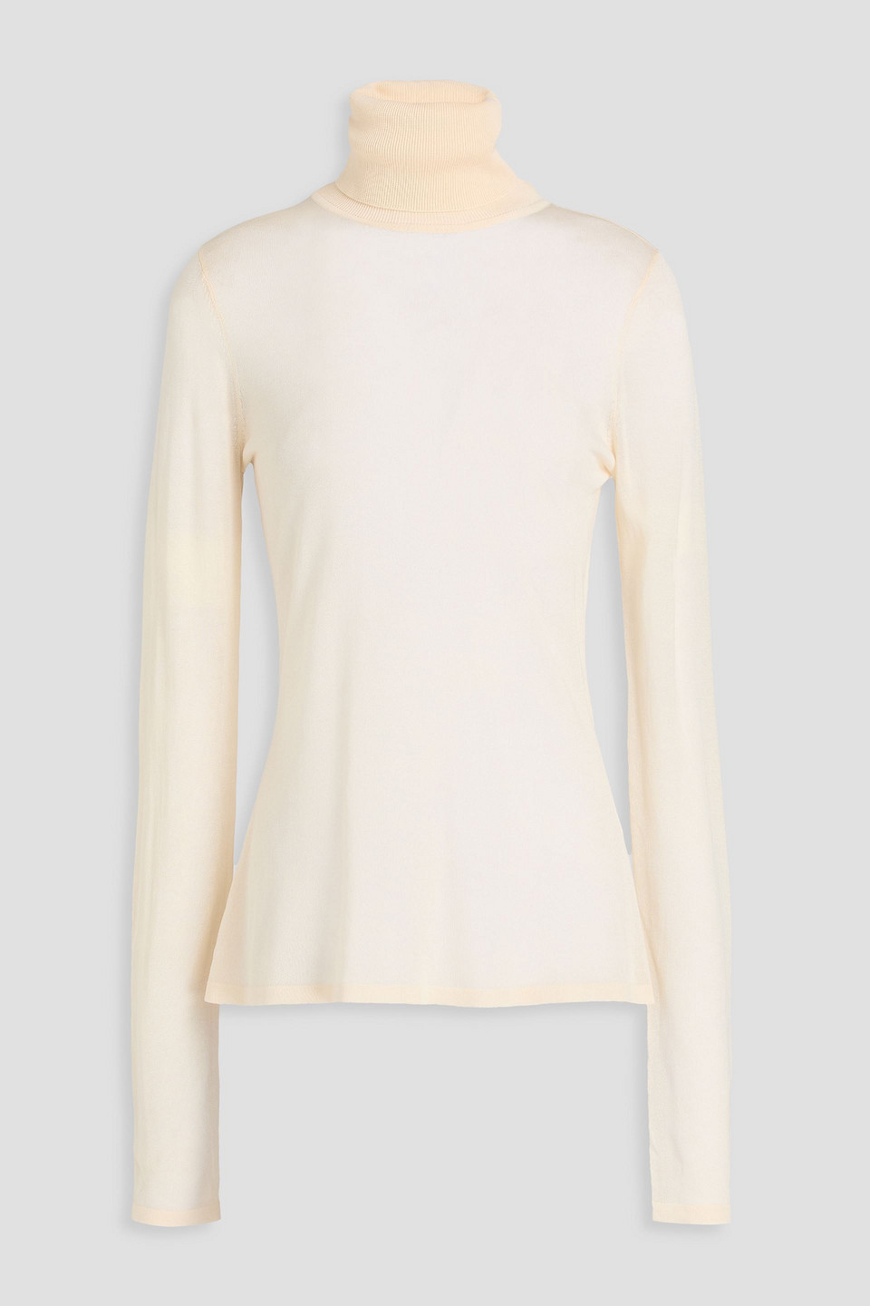 zimmermann - lyocell-blend turtleneck sweater - white - 0
