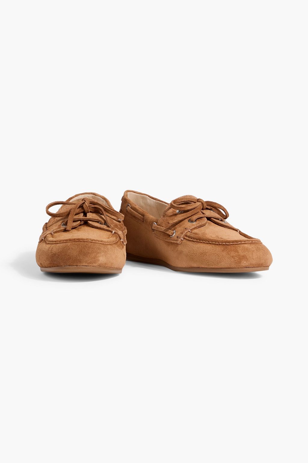 STUART WEITZMAN Tinsley suede boat shoes