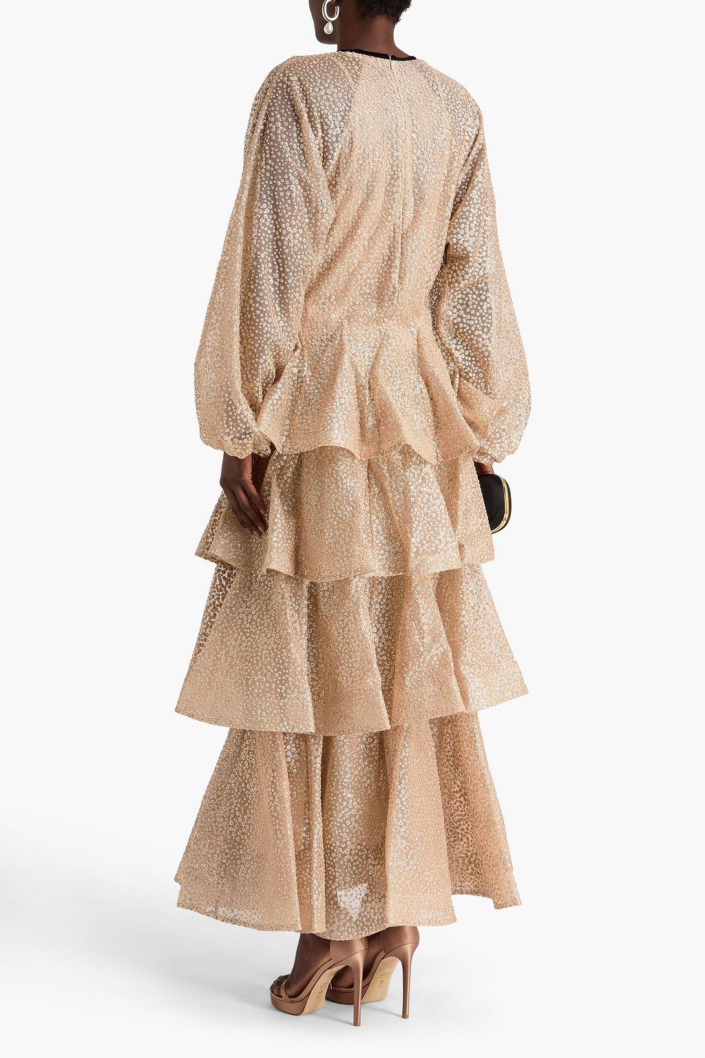 ZIMMERMANN チュール マキシワンピース ティアード フロック加工