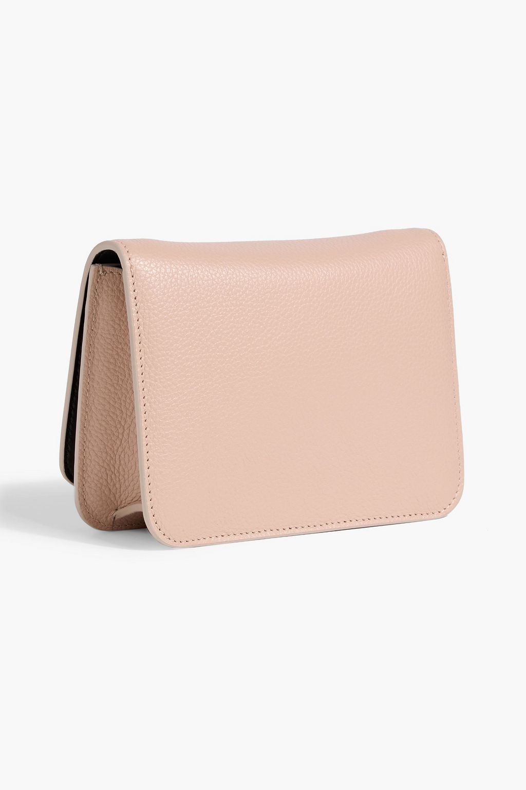 FERRAGAMO Vara Bow pebbled-leather cross-body bag