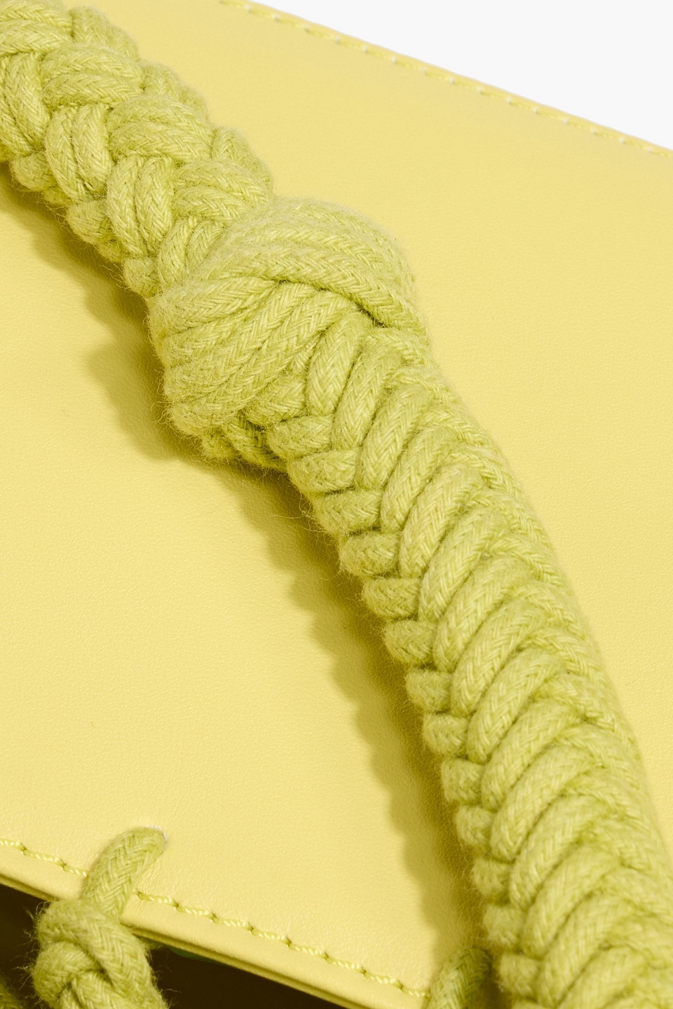Zimmermann Macramé And Leather Tote In Green