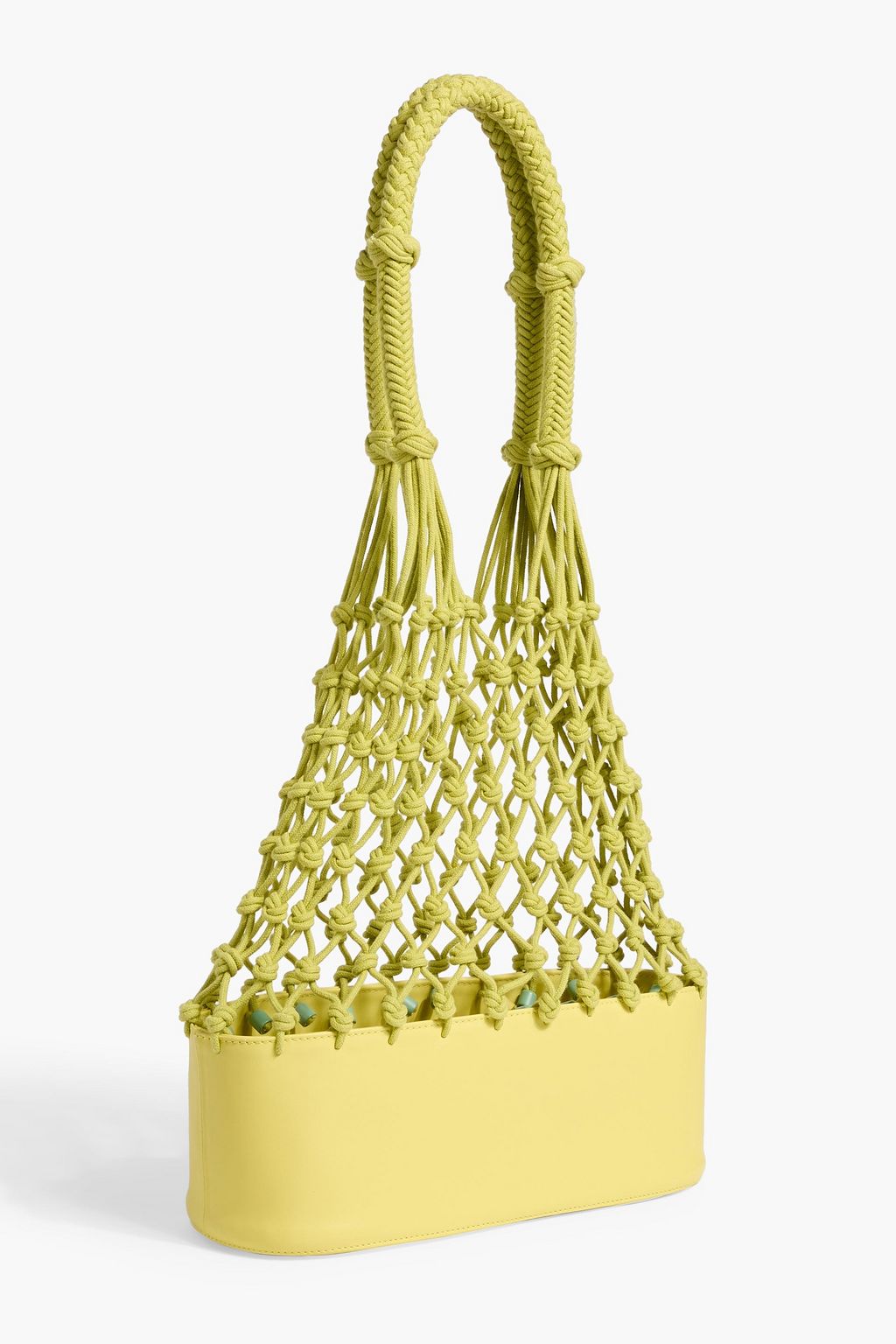 ZIMMERMANN Macramé and leather tote