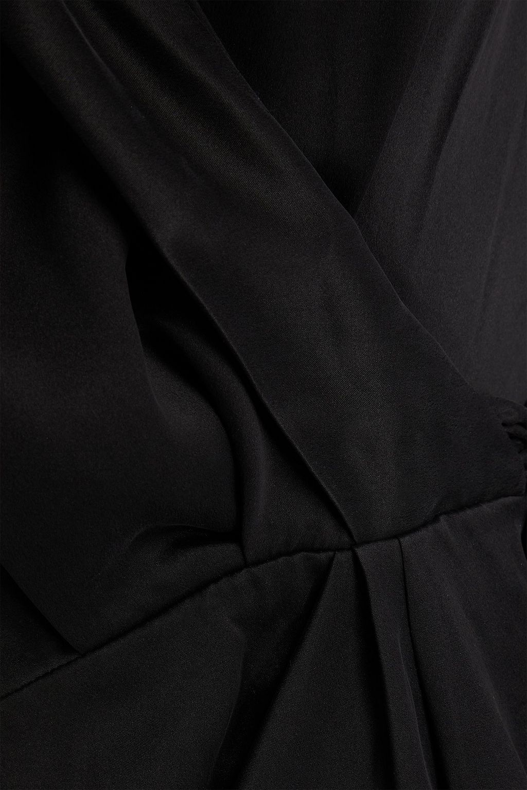 ZIMMERMANN Pleated washed-silk mini wrap dress