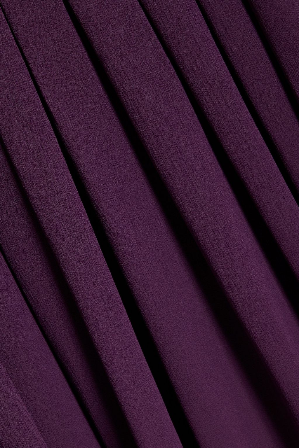 MIKAEL AGHAL Pleated crepe de chine midi dress