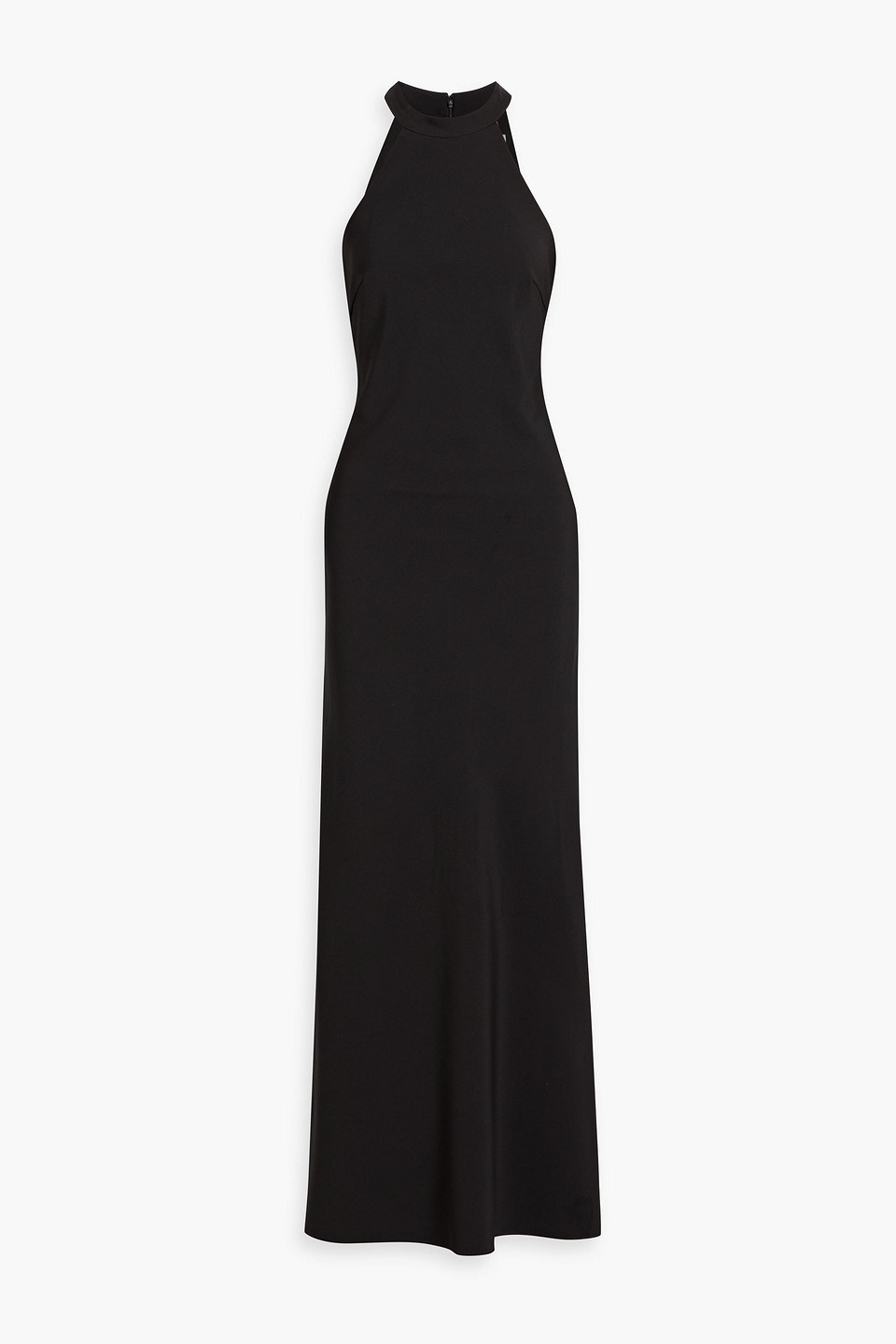 Mikael Aghal Crepe Gown In Black
