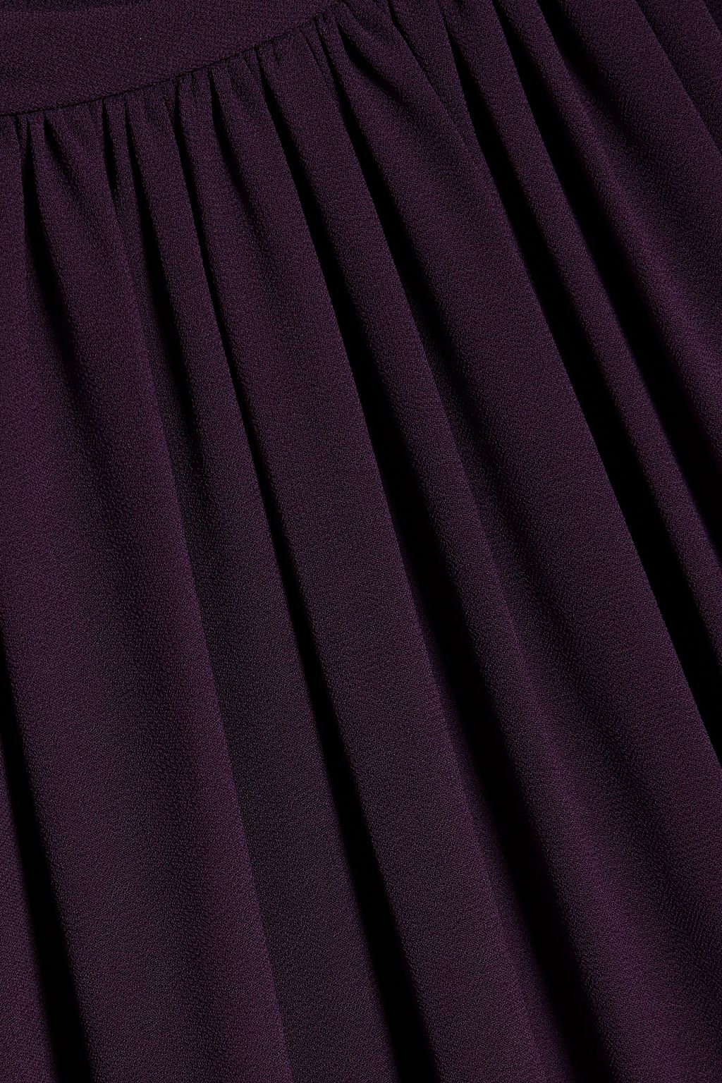 MIKAEL AGHAL Gathered chiffon maxi dress