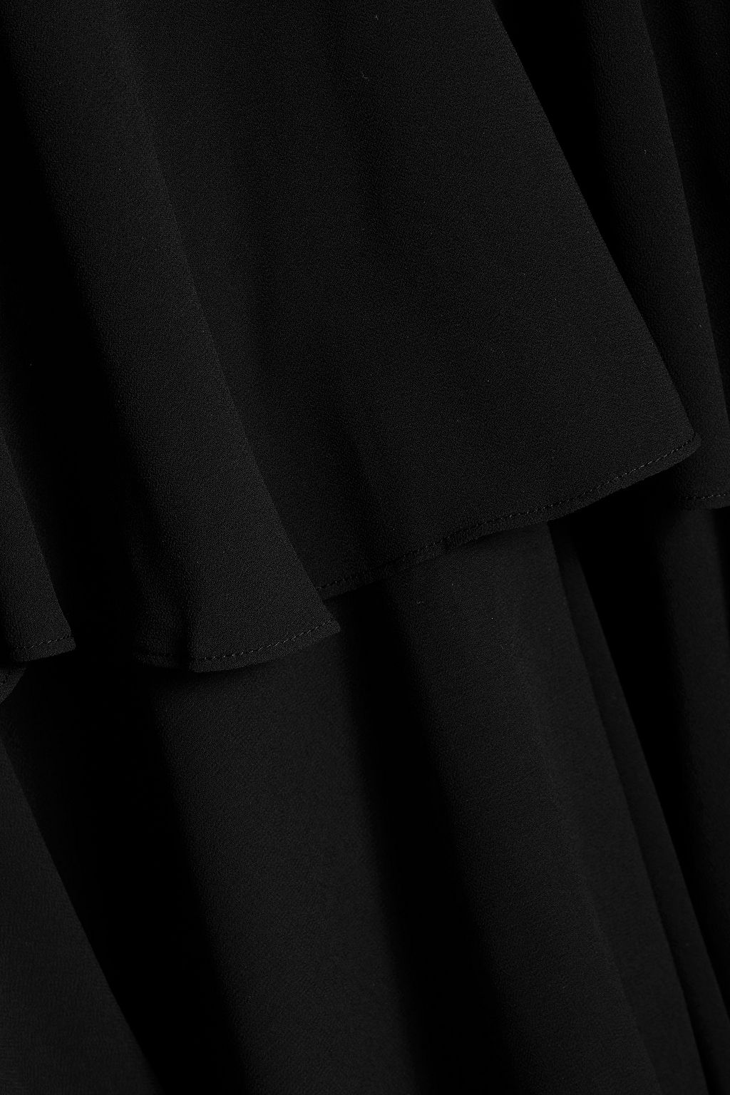 MIKAEL AGHAL Tiered chiffon midi dress