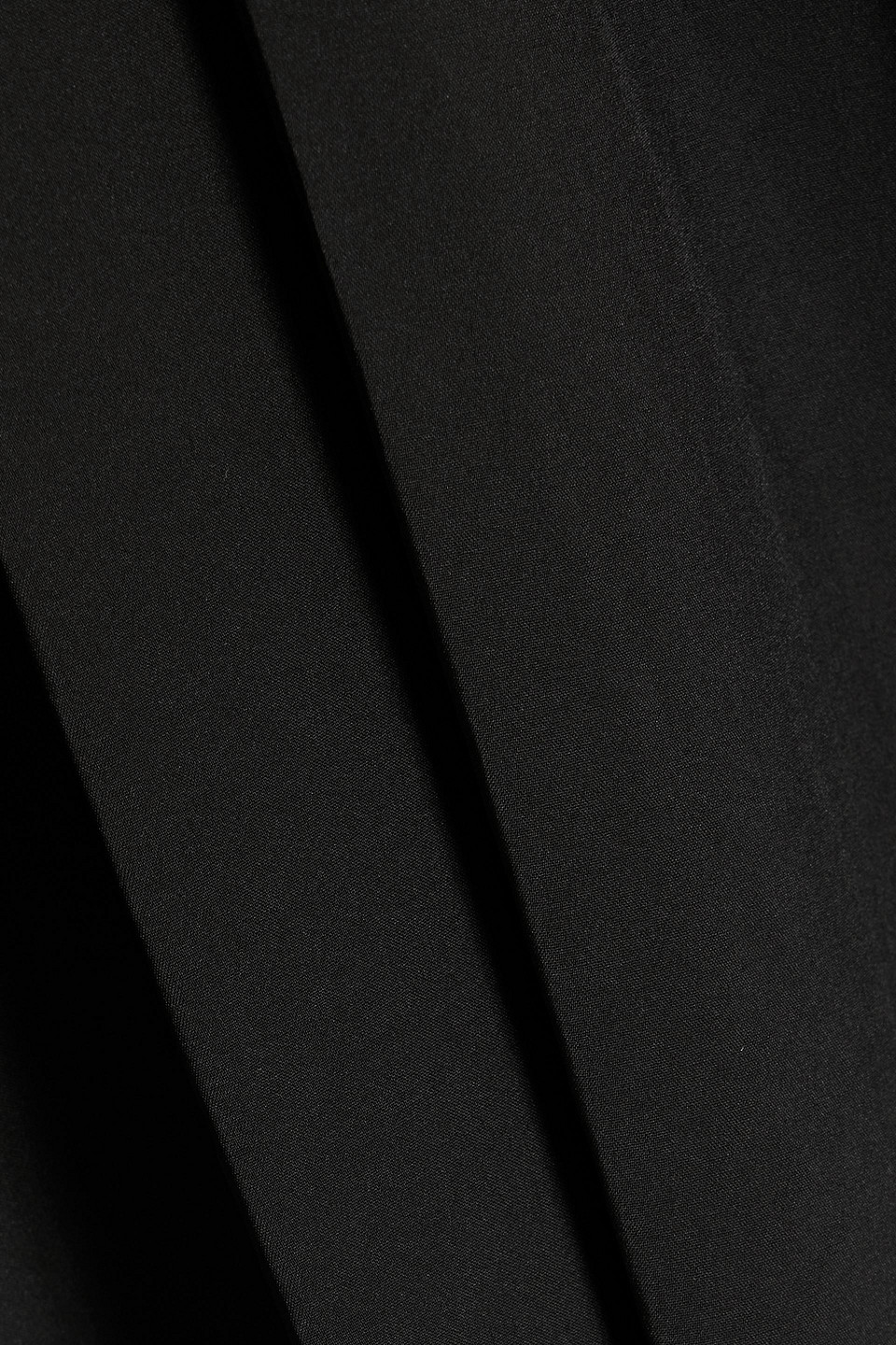 Mikael Aghal Ruffled Chiffon Midi Dress In Blue