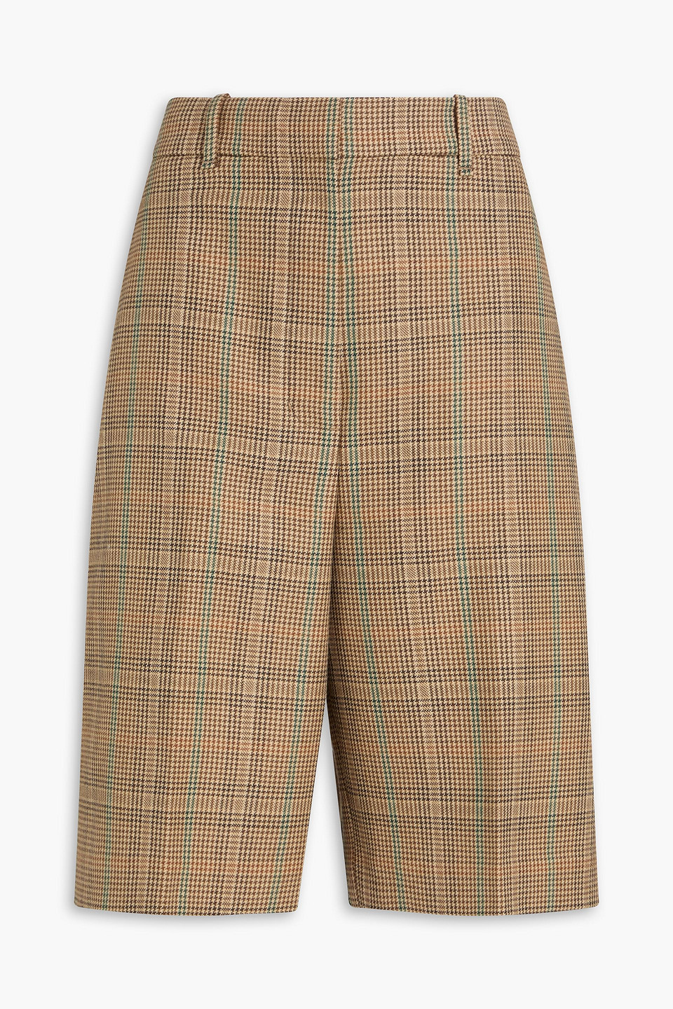 Zimmermann Shorts Aus Einer Wollmischung Mit Glencheck-muster In Brown