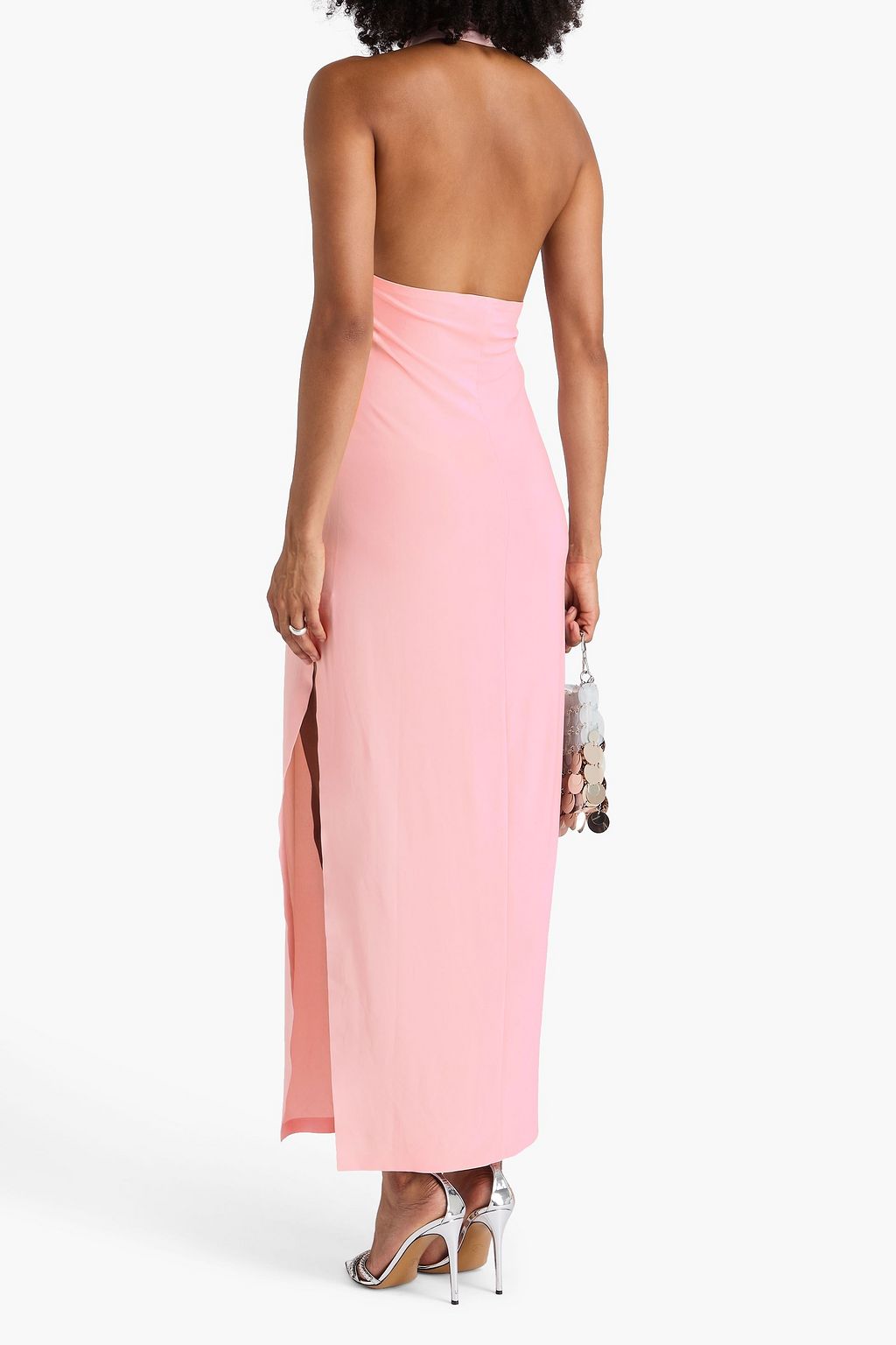NORMA KAMALI Stretch-jersey halterneck gown