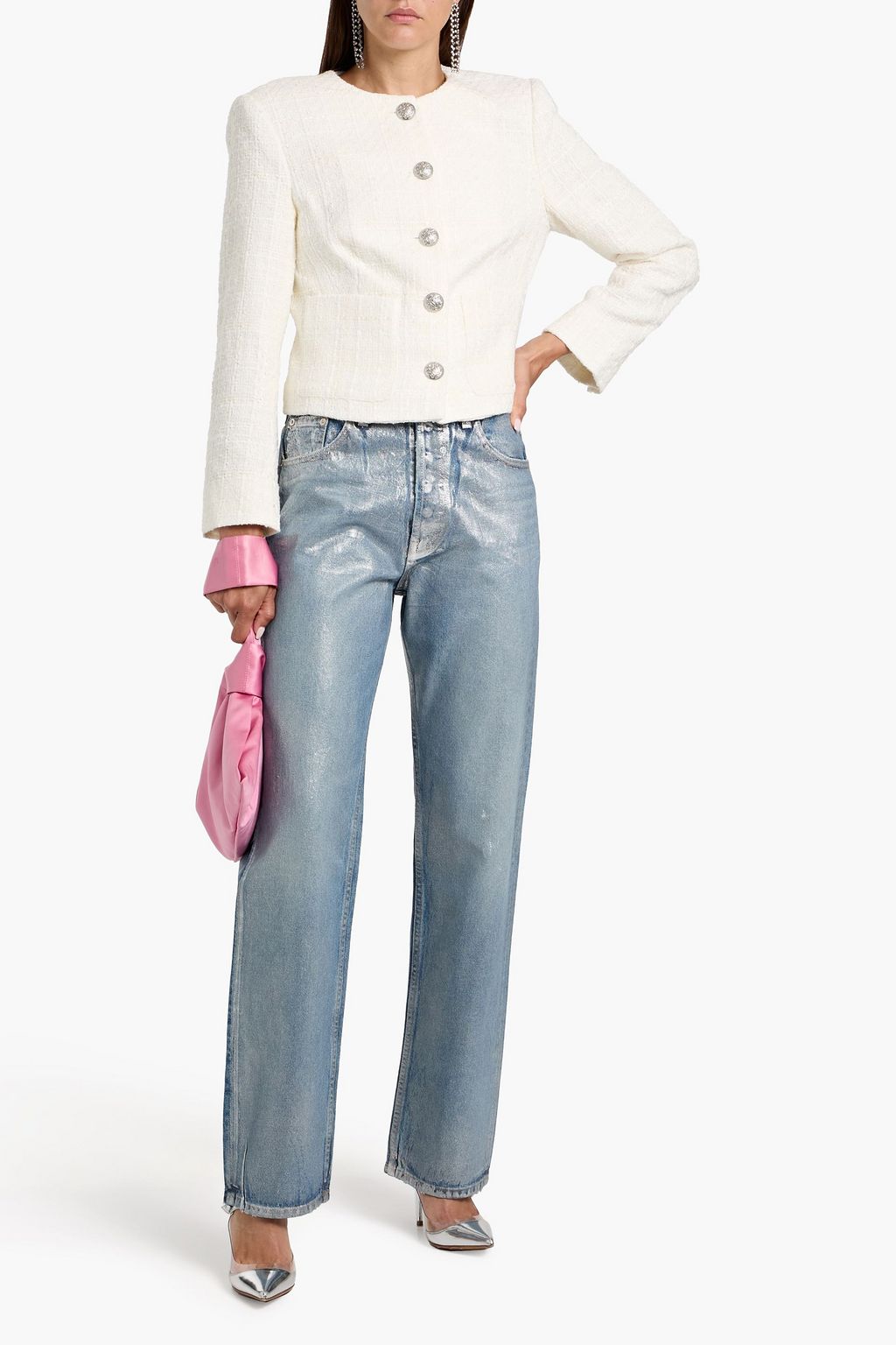 VERONICA BEARD Nathan cotton-blend tweed jacket