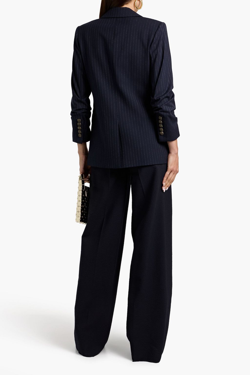 VERONICA BEARD Beacon Dickey pinstriped jacquard blazer