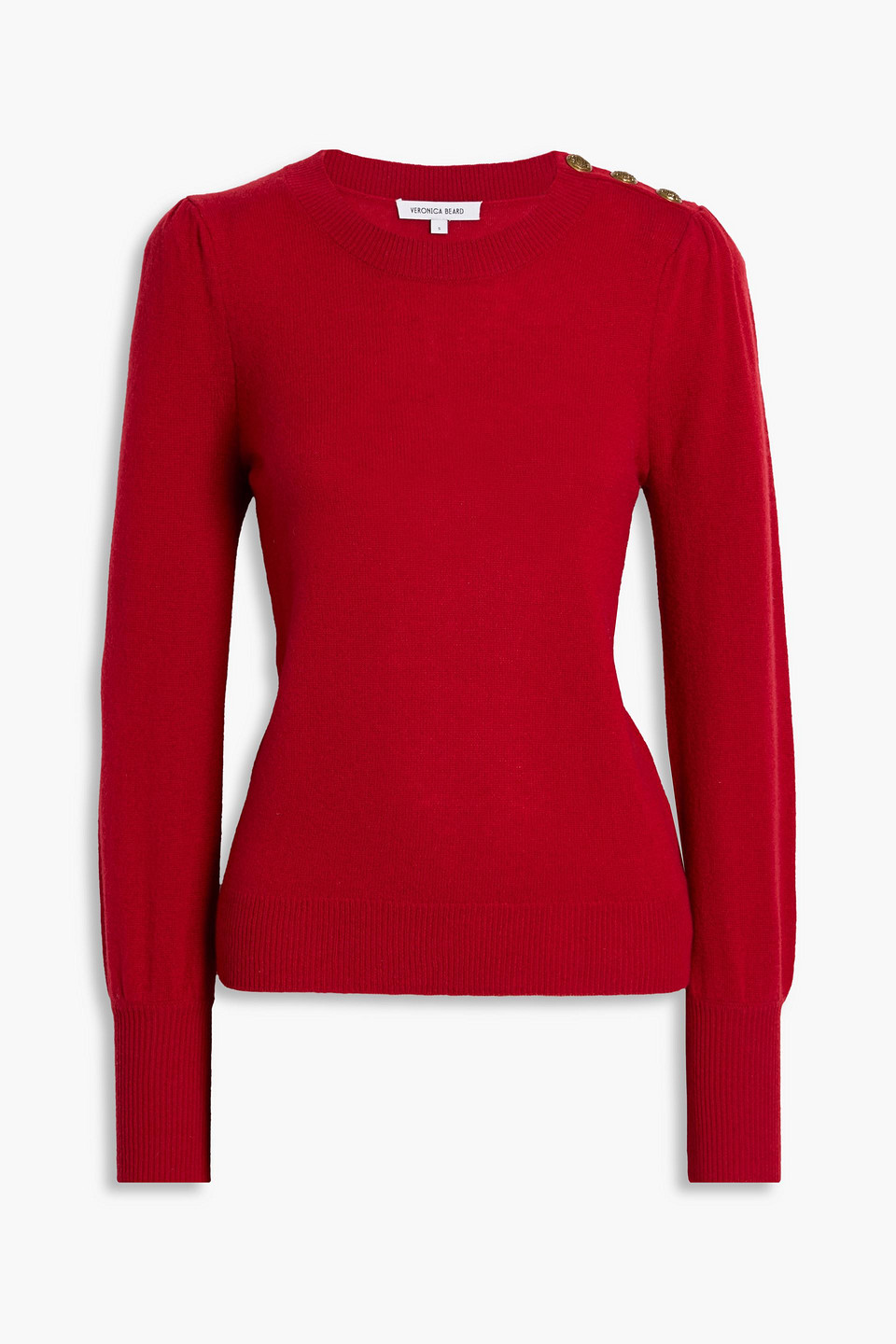 Veronica Beard Nelia Cashmere Sweater In Red