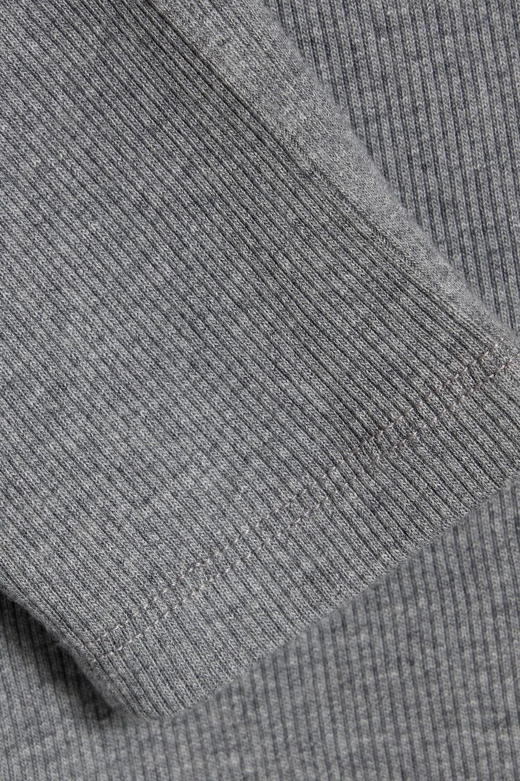 VERONICA BEARD Britney ribbed stretch-Pima cotton-jersey top