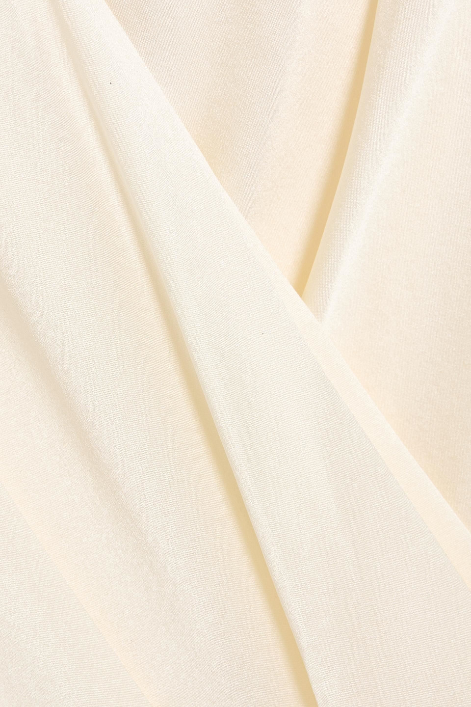 Veronica Beard Fernanda Wrap-effect Silk-blend Satin Bodysuit In Neutral