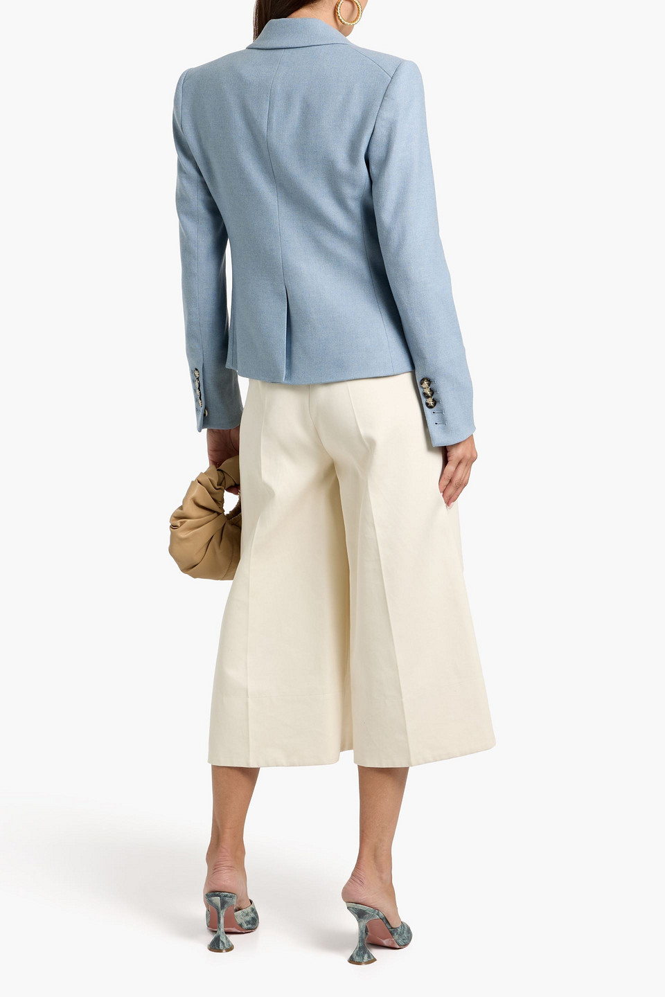 Veronica Beard Rickie Dickey Double-breasted Twill Blazer In Blue