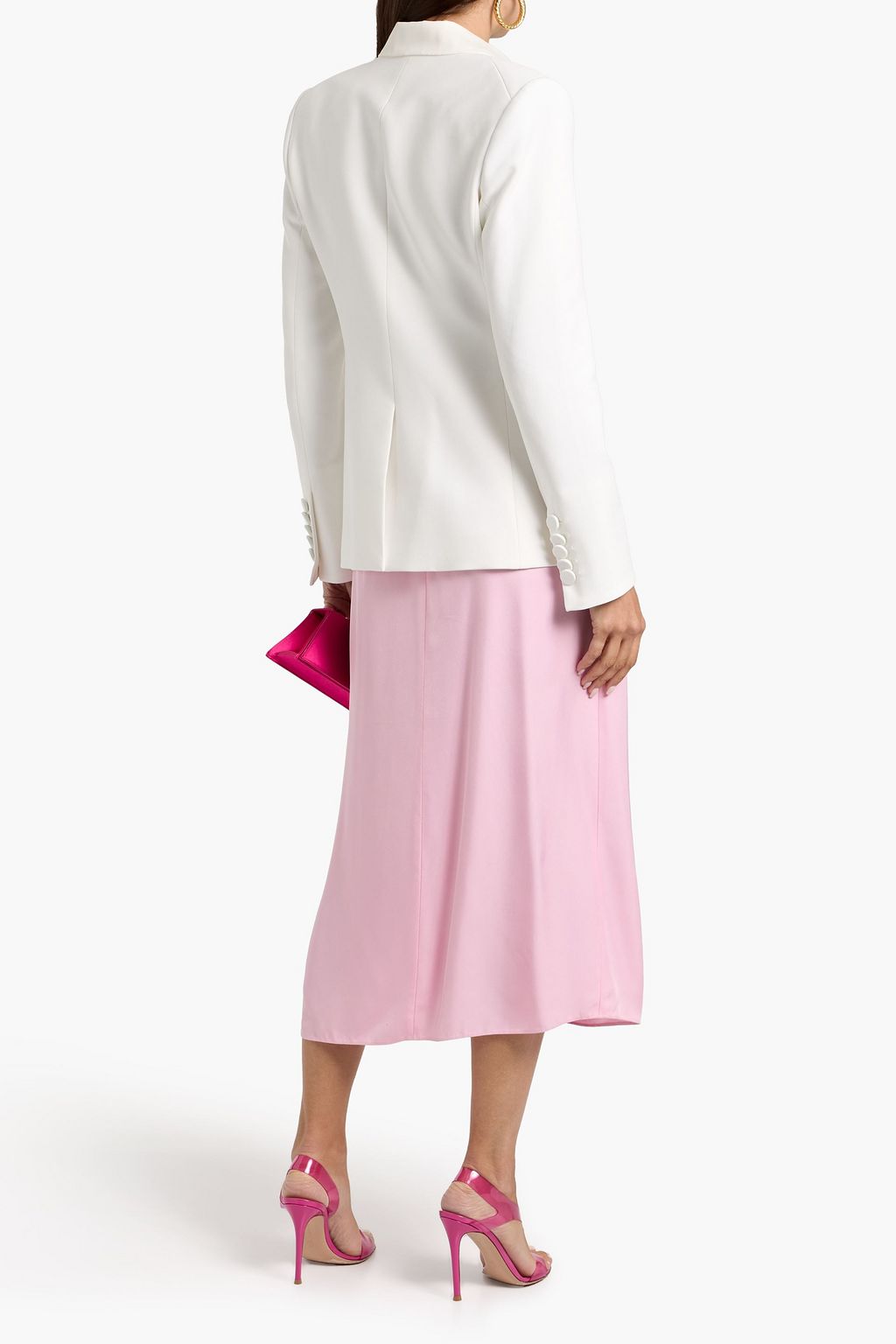 VERONICA BEARD Miller Dickey double-breasted crepe blazer