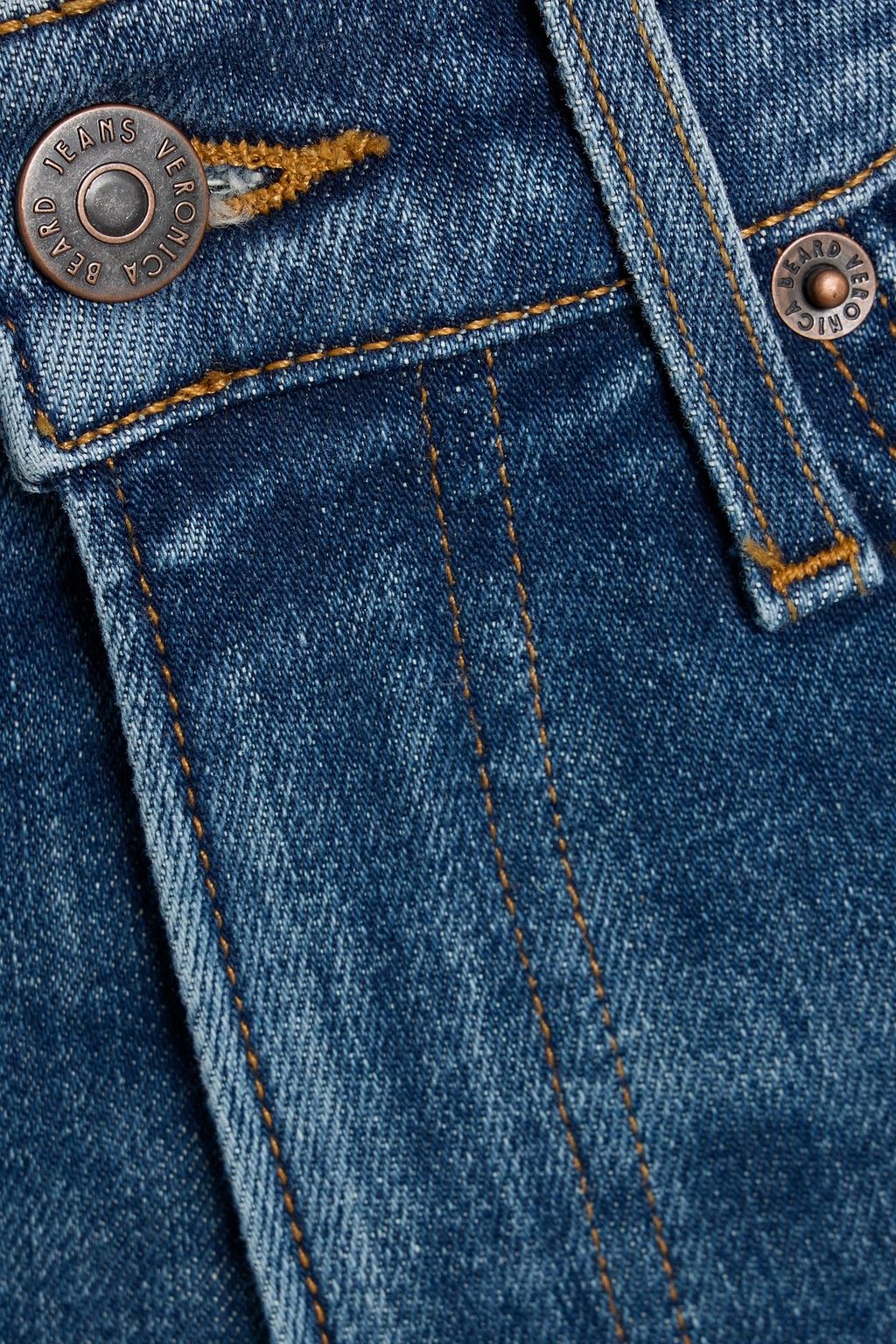 VERONICA BEARD Ryleigh cropped high-rise straight-leg jeans