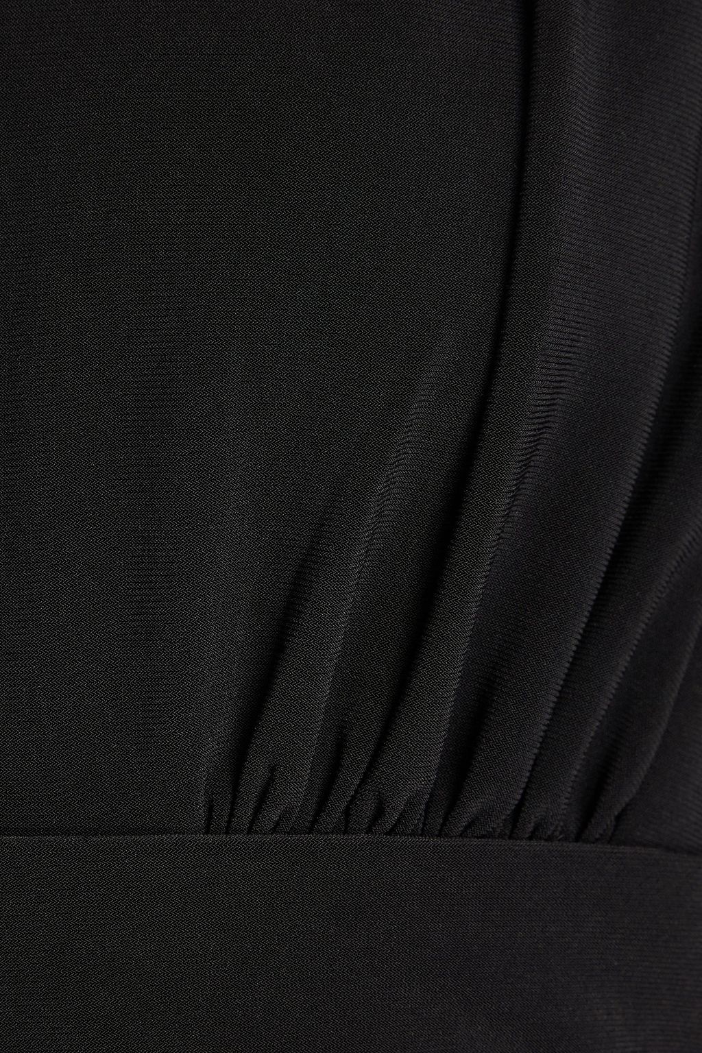 NORMA KAMALI Ruched stretch-jersey playsuit
