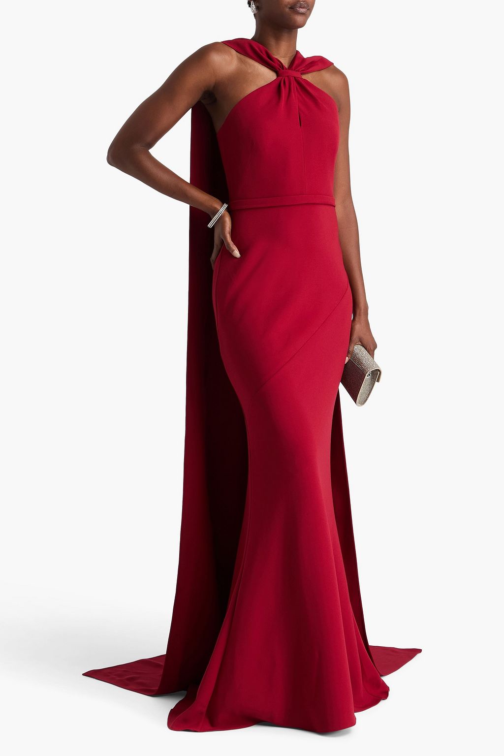 SAFIYAA Lilien cutout crepe gown