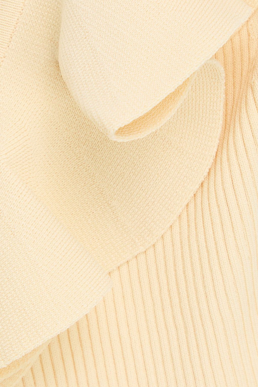 ZIMMERMANN بلوزة بحبكة مضلّعة مزينة بكشاكش