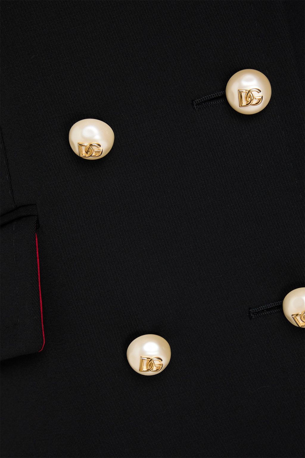 DOLCE&GABBANA Double-breasted wool-twill jacket