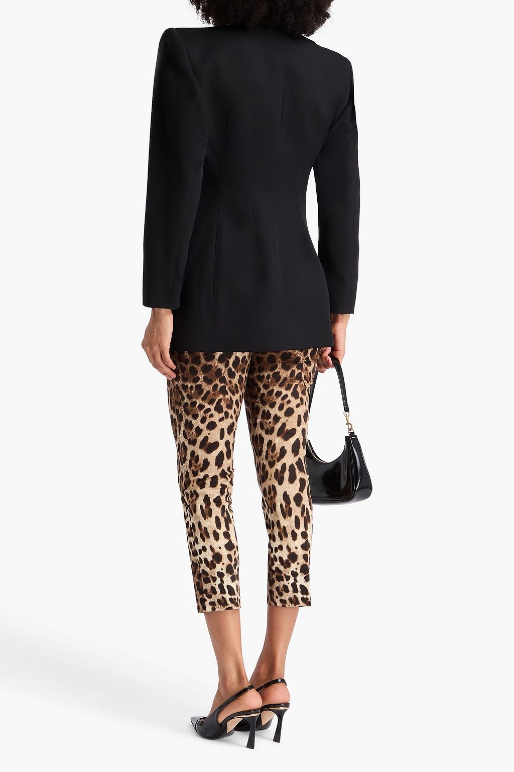 DOLCE&GABBANA Double-breasted wool-twill jacket