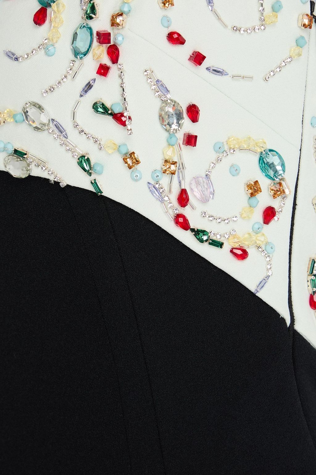 SAFIYAA Ezda crystal-embellished crepe gown