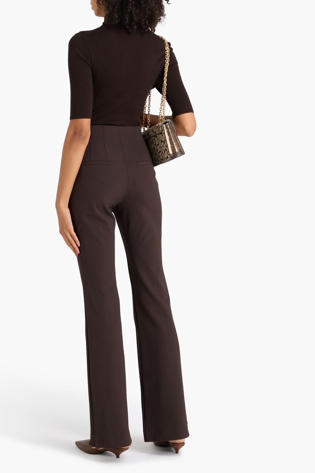 VERONICA BEARD Tindaya stretch-cady flared pants