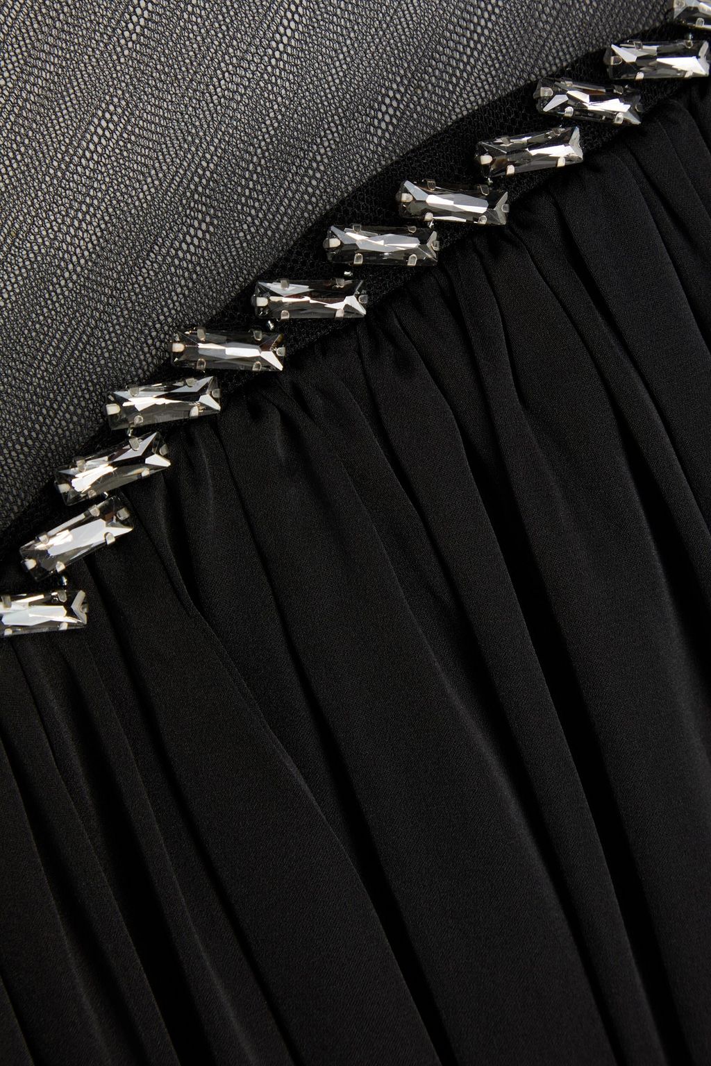 SAFIYAA Rion crystal-embellished tulle and silk-satin gown