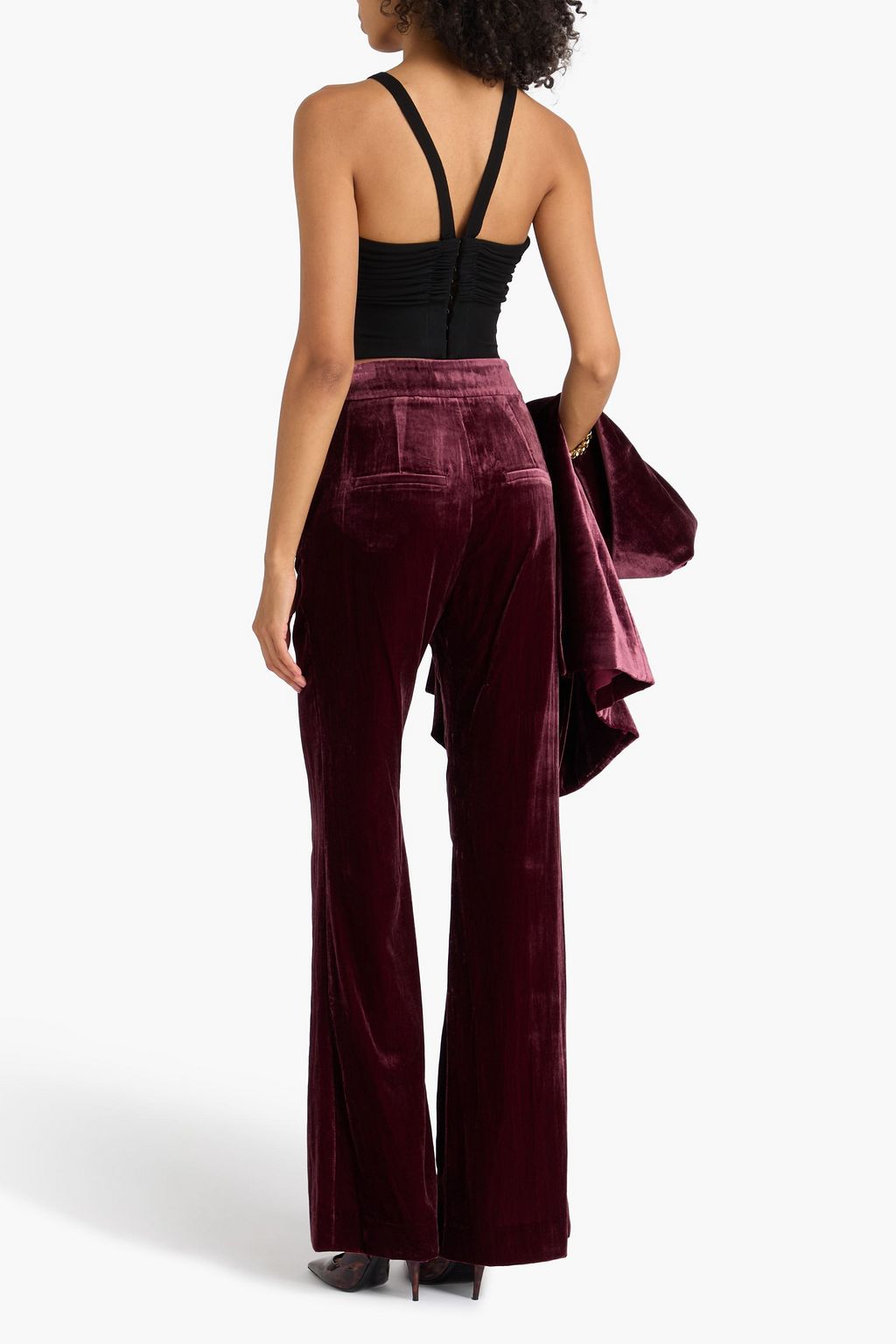 VERONICA BEARD Lebone velvet flared pants