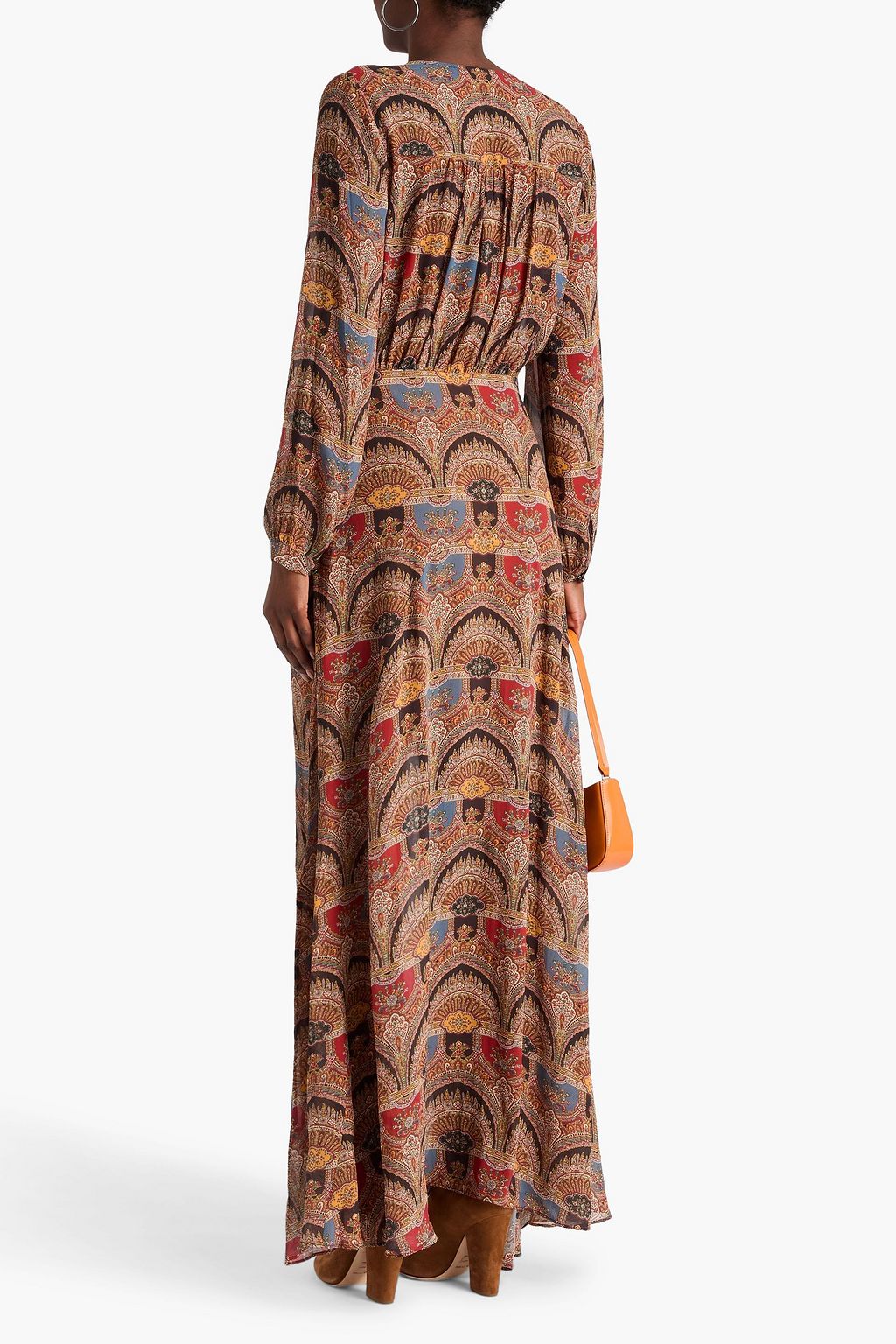 VERONICA BEARD Makenzie paisley-print silk crepe de chine maxi dress
