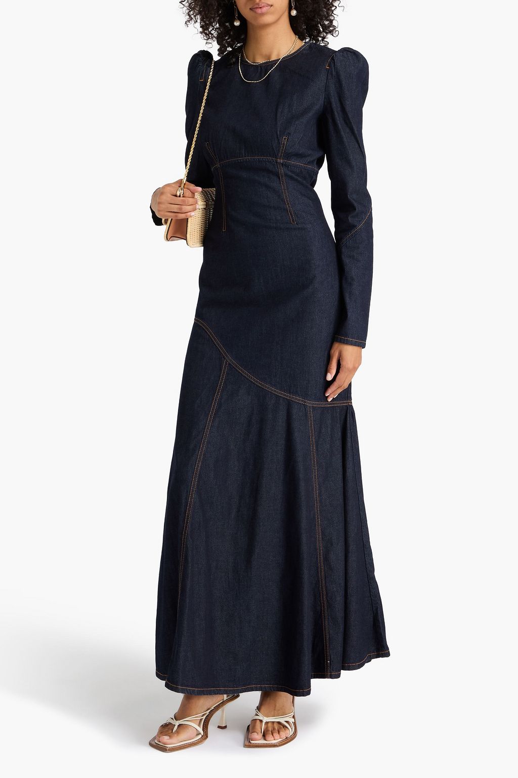 ZIMMERMANN Denim maxi dress
