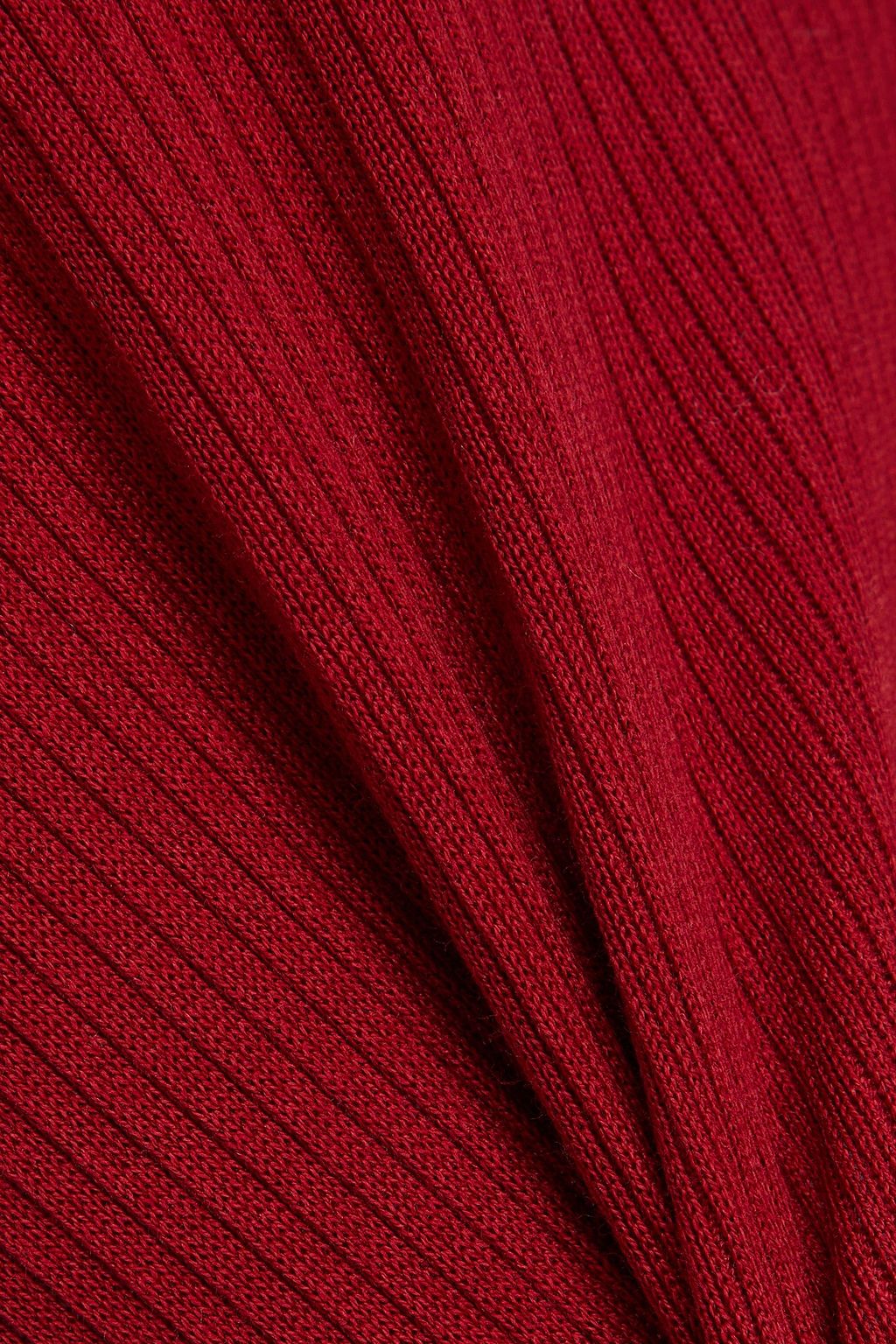 VINCE. Ribbed Pima cotton-jersey top