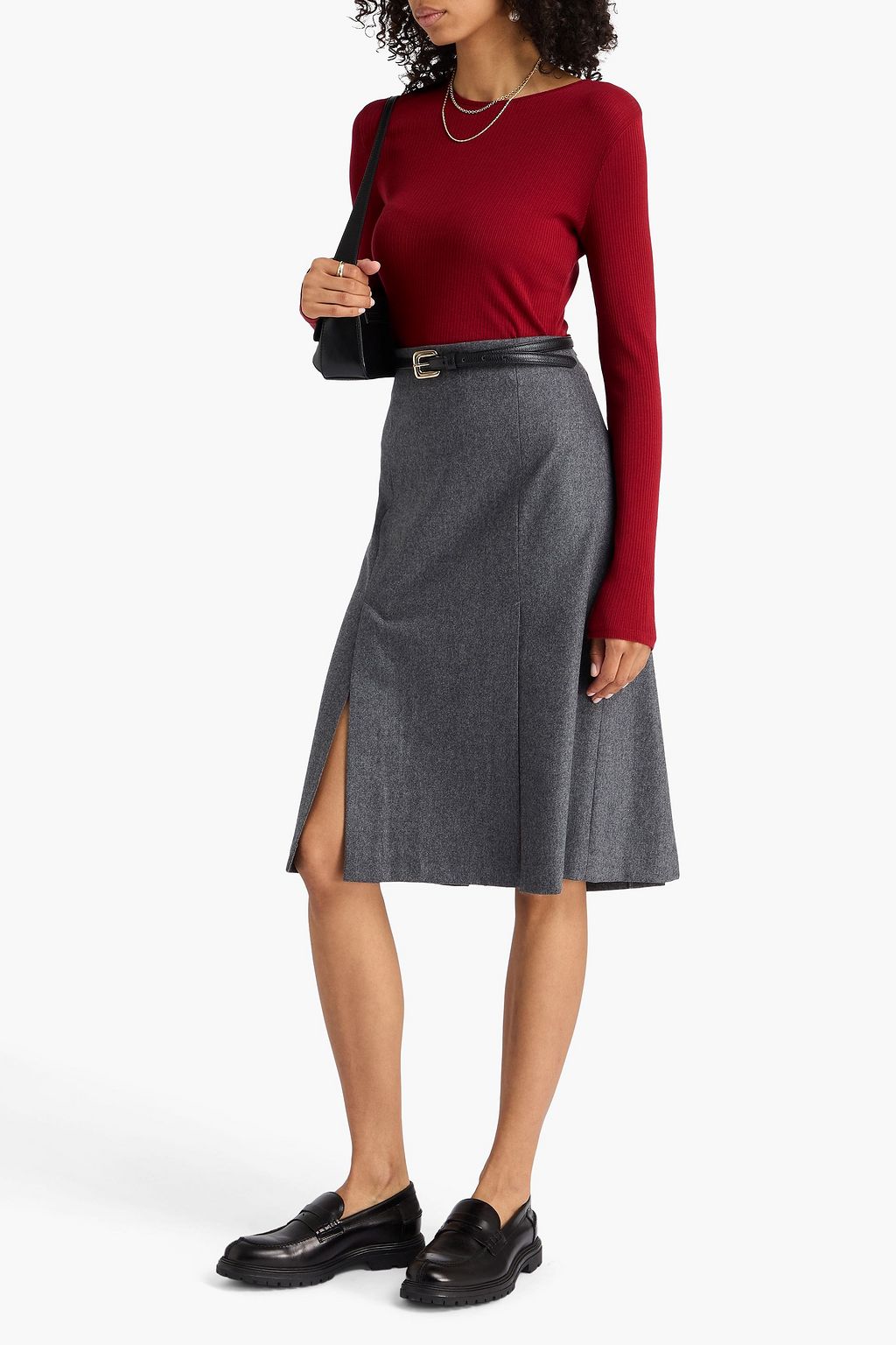 VINCE. Ribbed Pima cotton-jersey top
