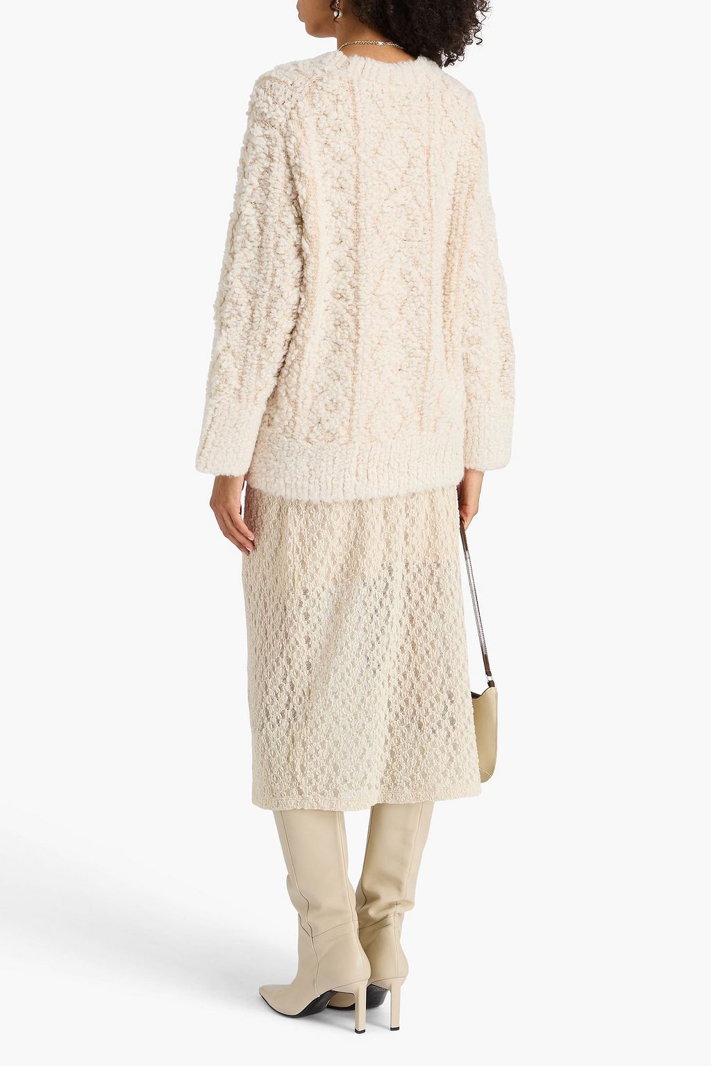 VINCE. Bouclé-knit sweater