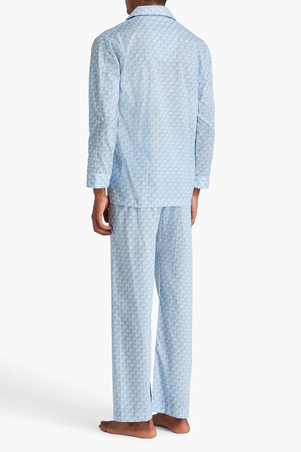 DEREK ROSE Ledbury printed cotton pajama set