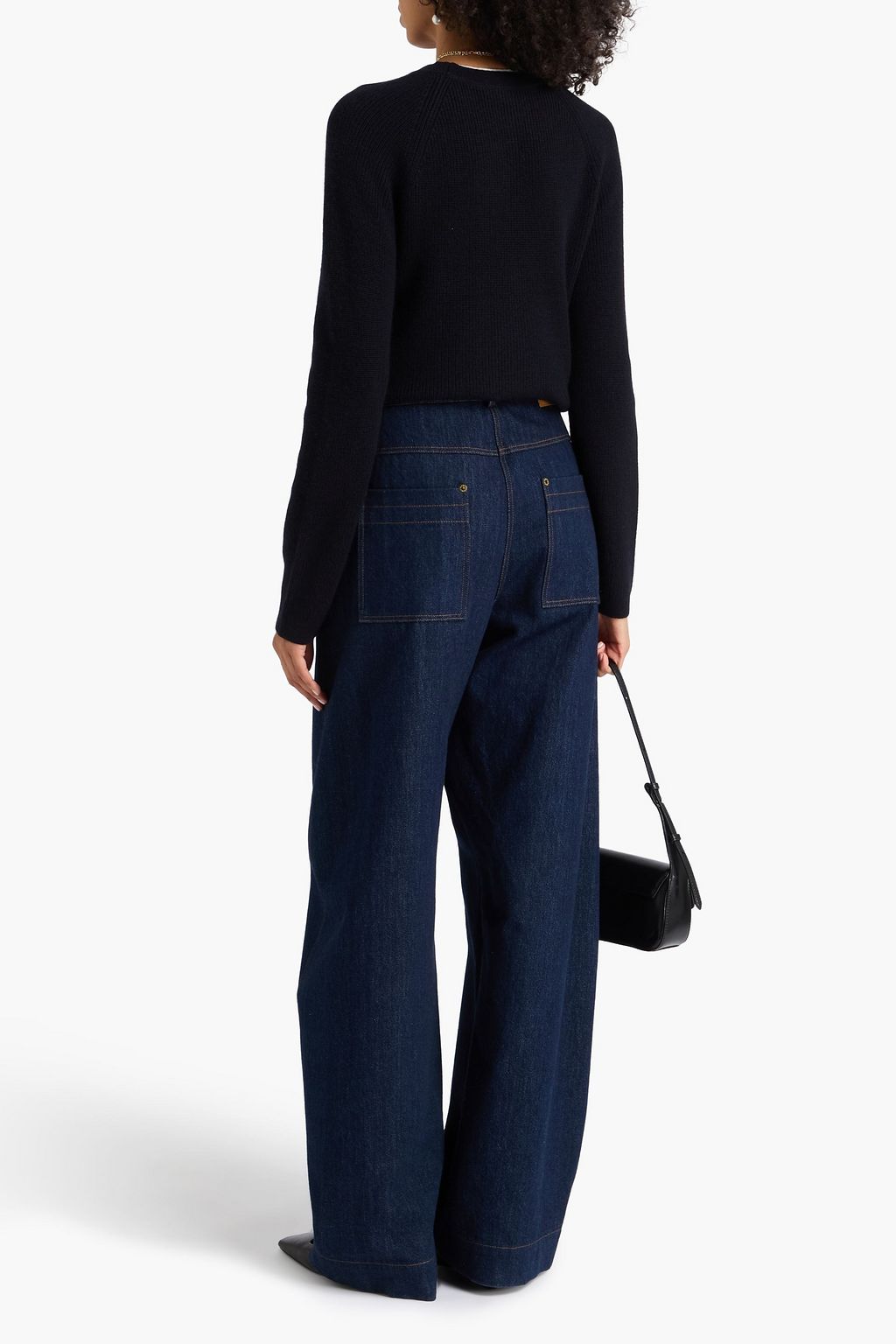 VINCE. Ribbed wool and cashmere-blend sweater