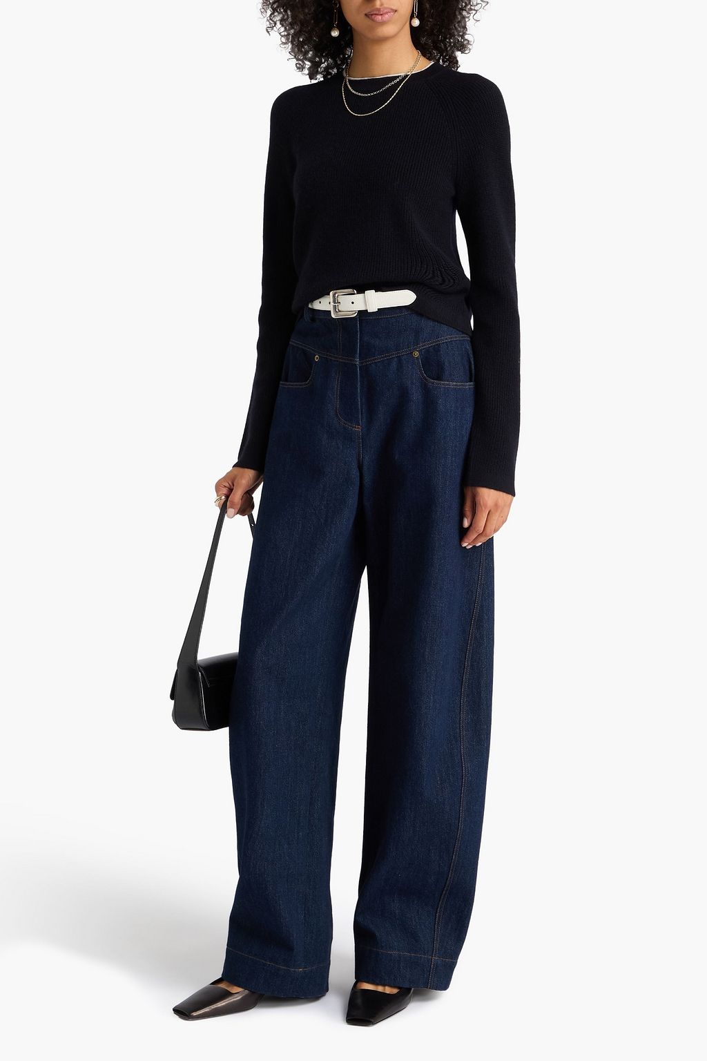 VINCE. Ribbed wool and cashmere-blend sweater