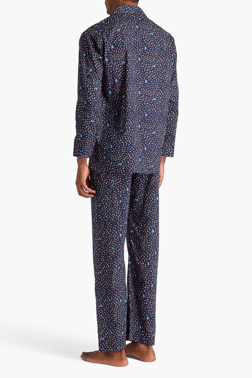 DEREK ROSE Ledbury printed cotton pajama set