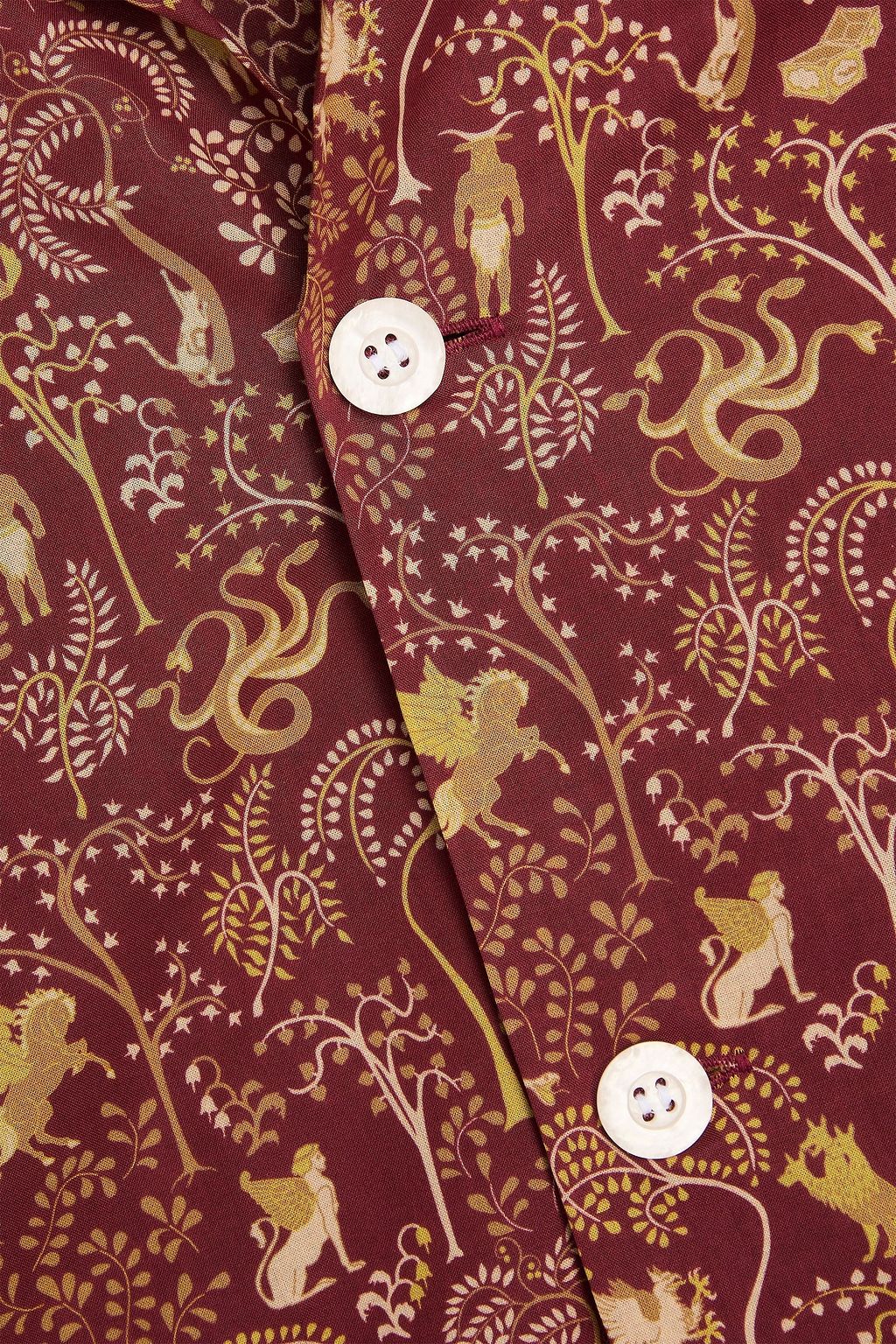 DEREK ROSE Ledbury printed cotton pajama set