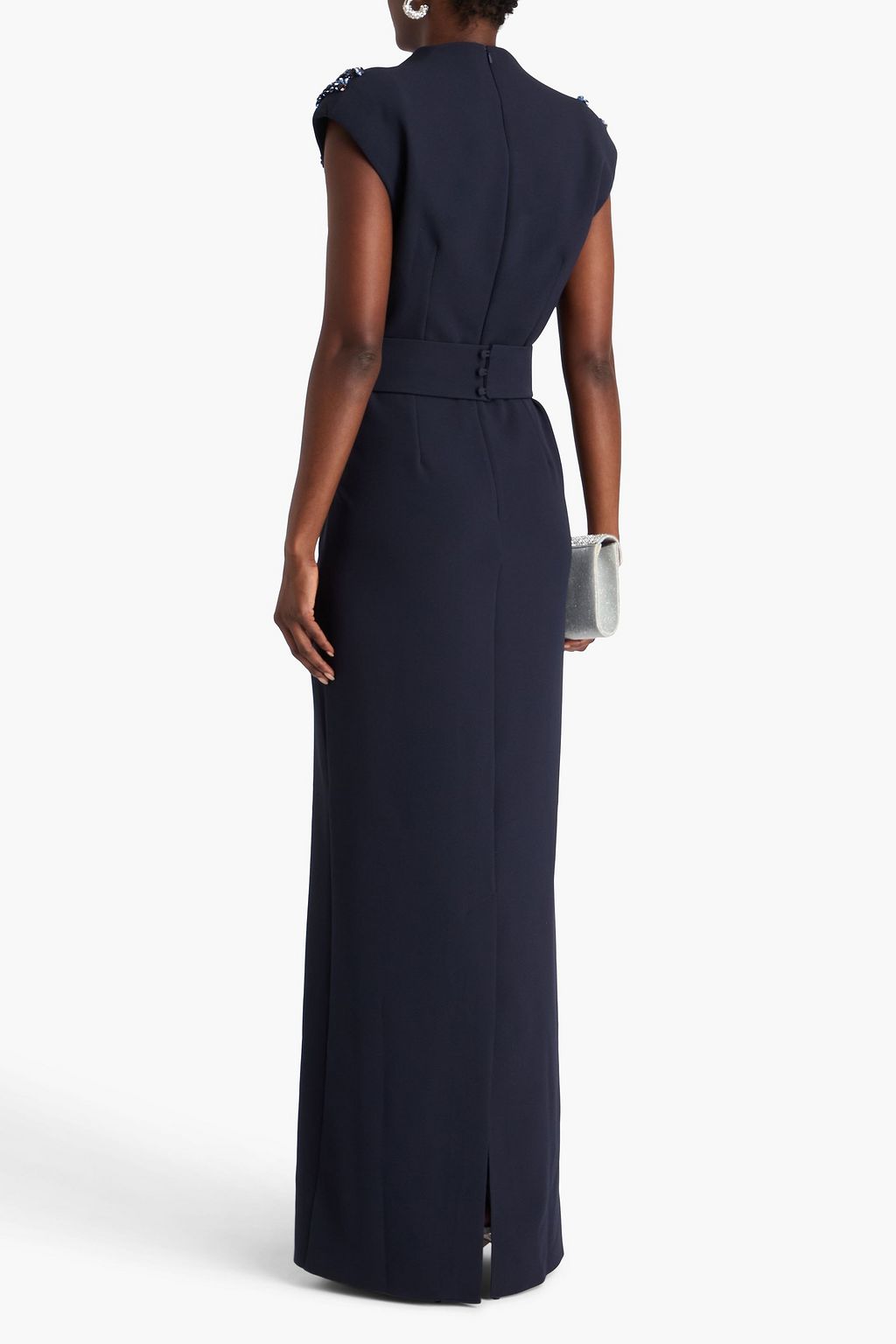 SAFIYAA Dana embellished crepe gown